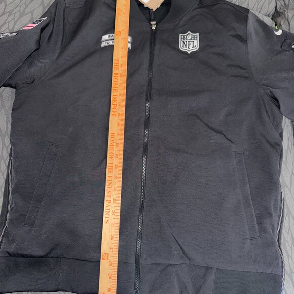 Nike NFL Shield Team Issue Salute To Service Heavyweight Bomber Jacket Mens XL - Picture 14 of 14